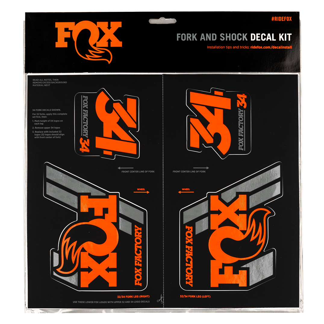 Fox Shox Heritage Decal Kit (Red)